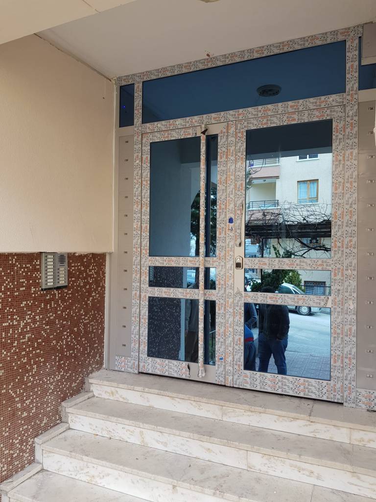 Alüminyum Apartman site bina giriş kapısı