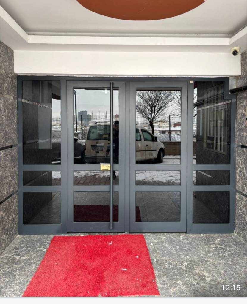 Alüminyum Apartman site bina giriş kapısı